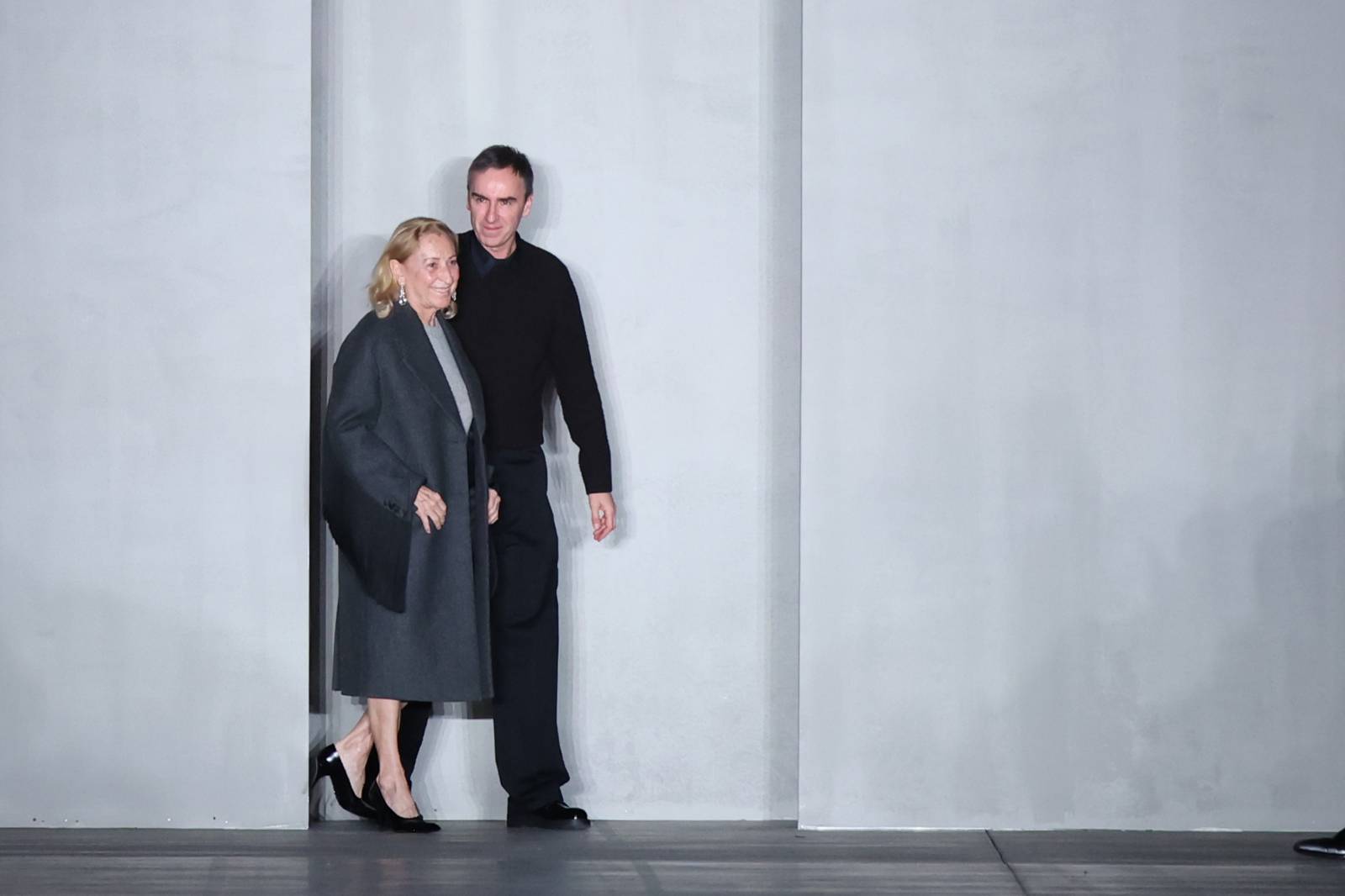 Miuccia Prada i Raf Simons, 2023 (Fot. Daniele Venturelli/WireImage, Getty Images)