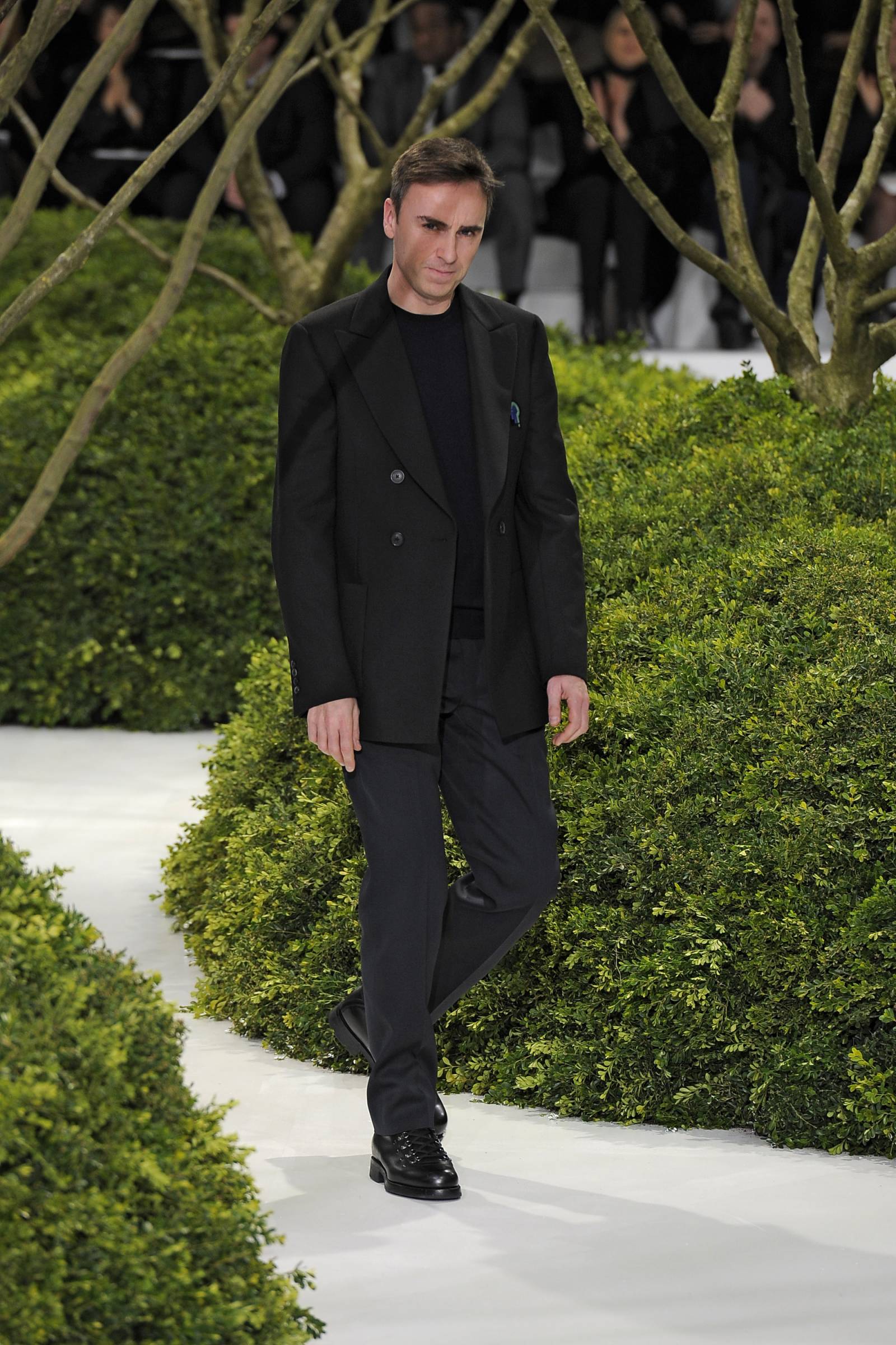 Raf SImons na pokazie Dior Couture w 2013 roku / Fot. Karl Prouse/Catwalking, Getty Images