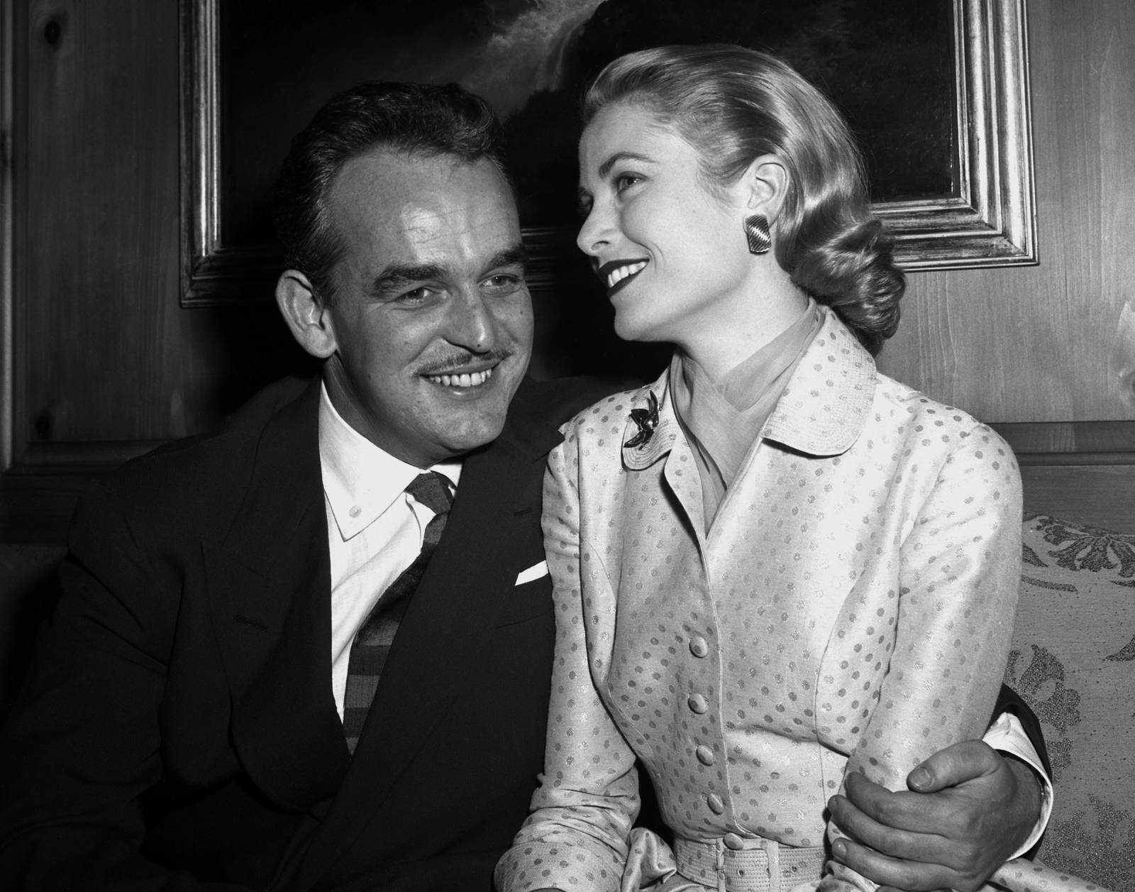 Po ogłoszeniu zaręczyn w 1956 r. / Fot. Getty Images