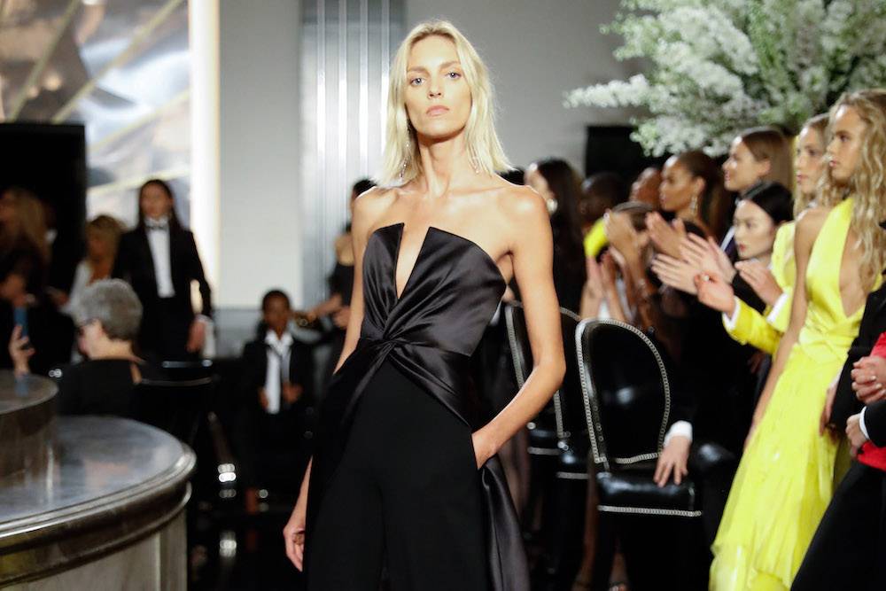 Anja Rubik na pokazie Ralpha Laurena (Fot. Getty Images)