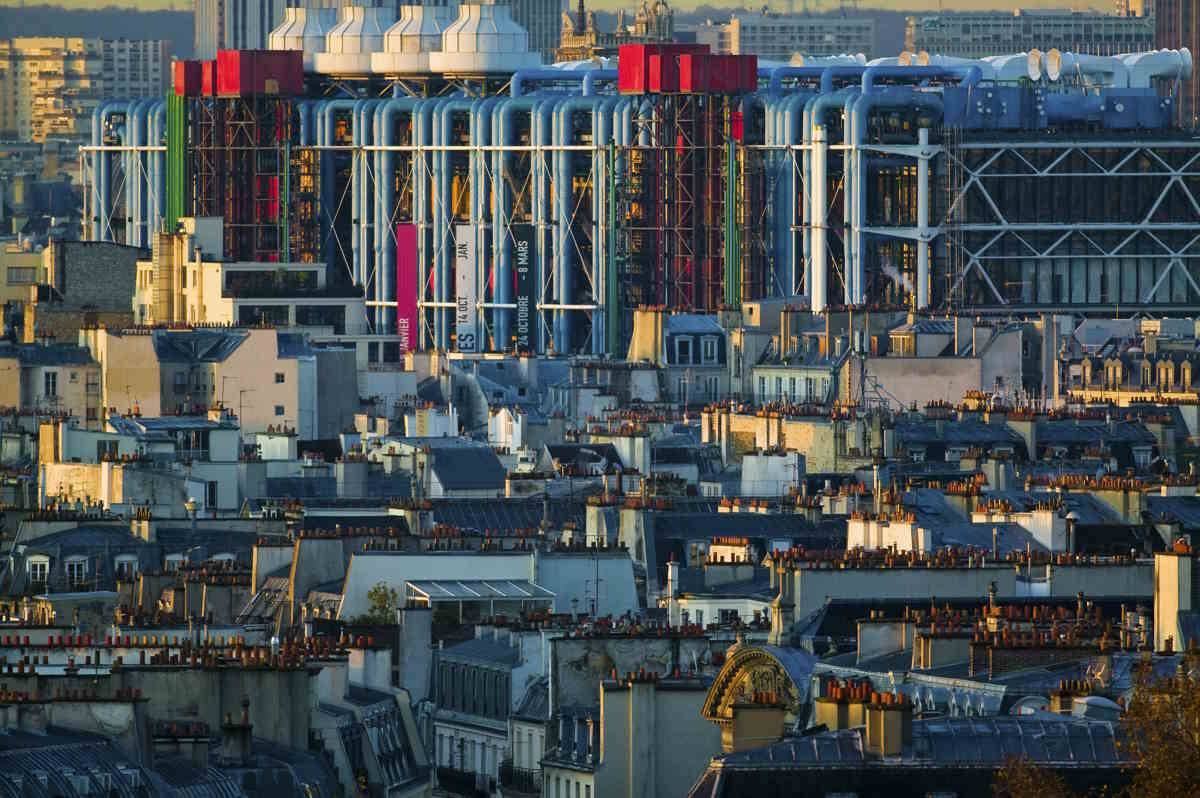 Centrum Pompidou w Paryżu.