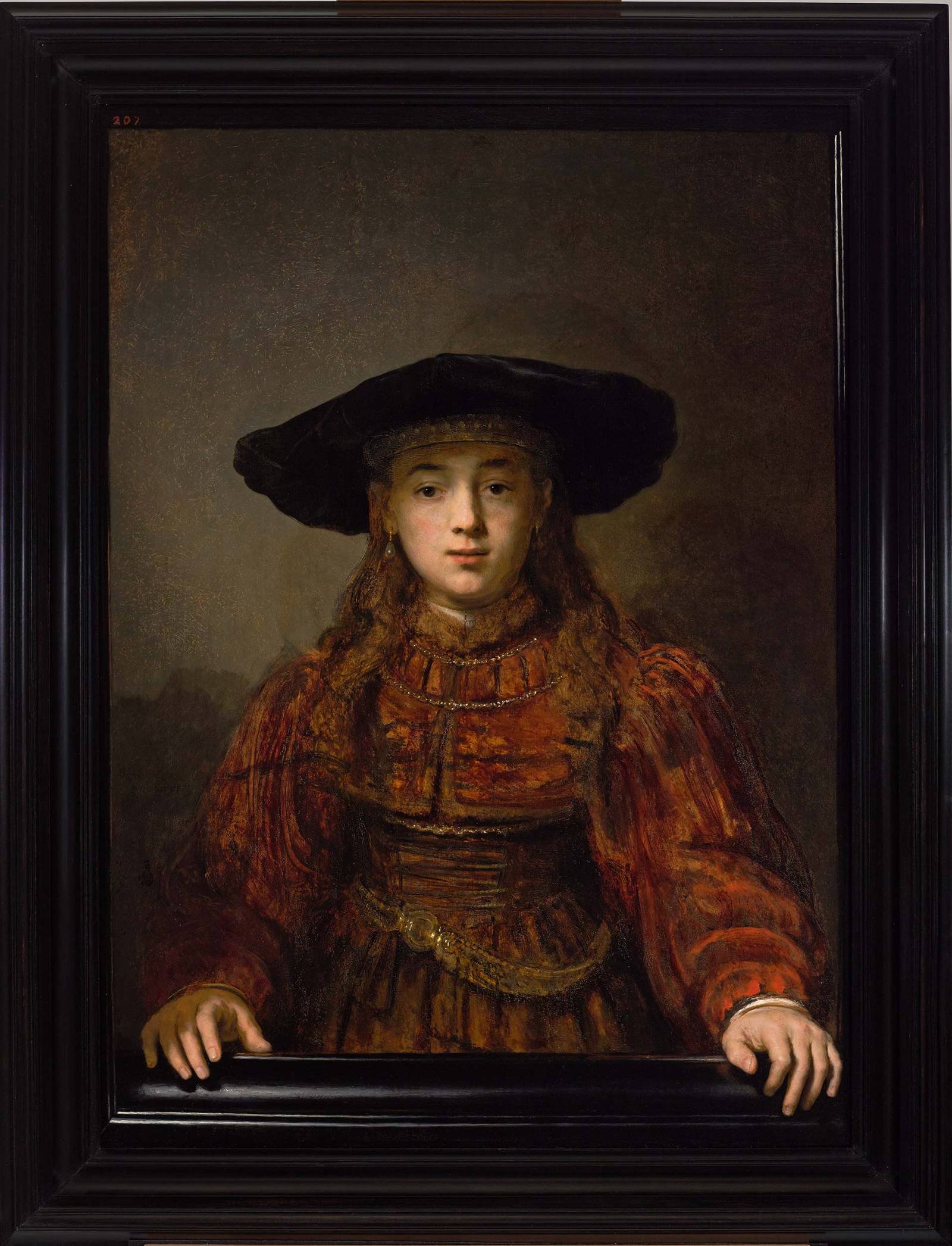  Rembrandt van Rijn „Dziewczyna w ramie obrazu” (Fot. Materiały prasowe)
