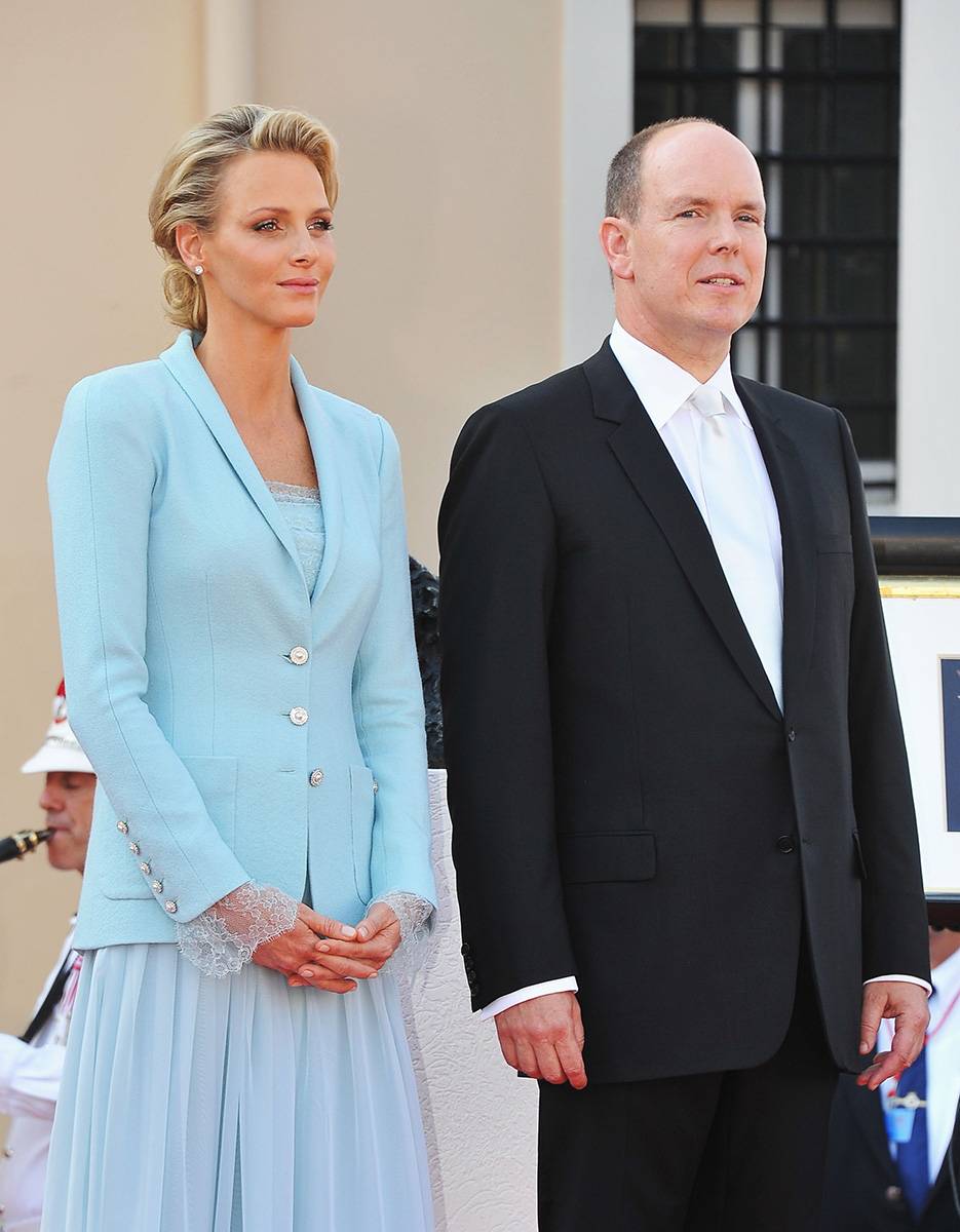 Księżna Charlene i książę Albert