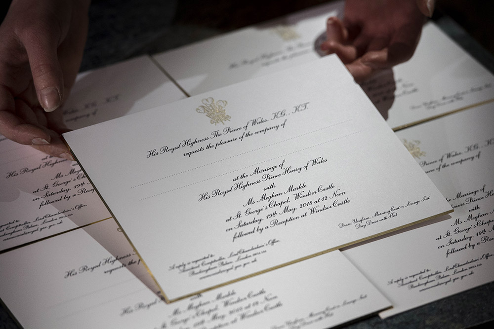 Zaproszenia na Royal Wedding (Fot. WPA Pool, Getty Images)