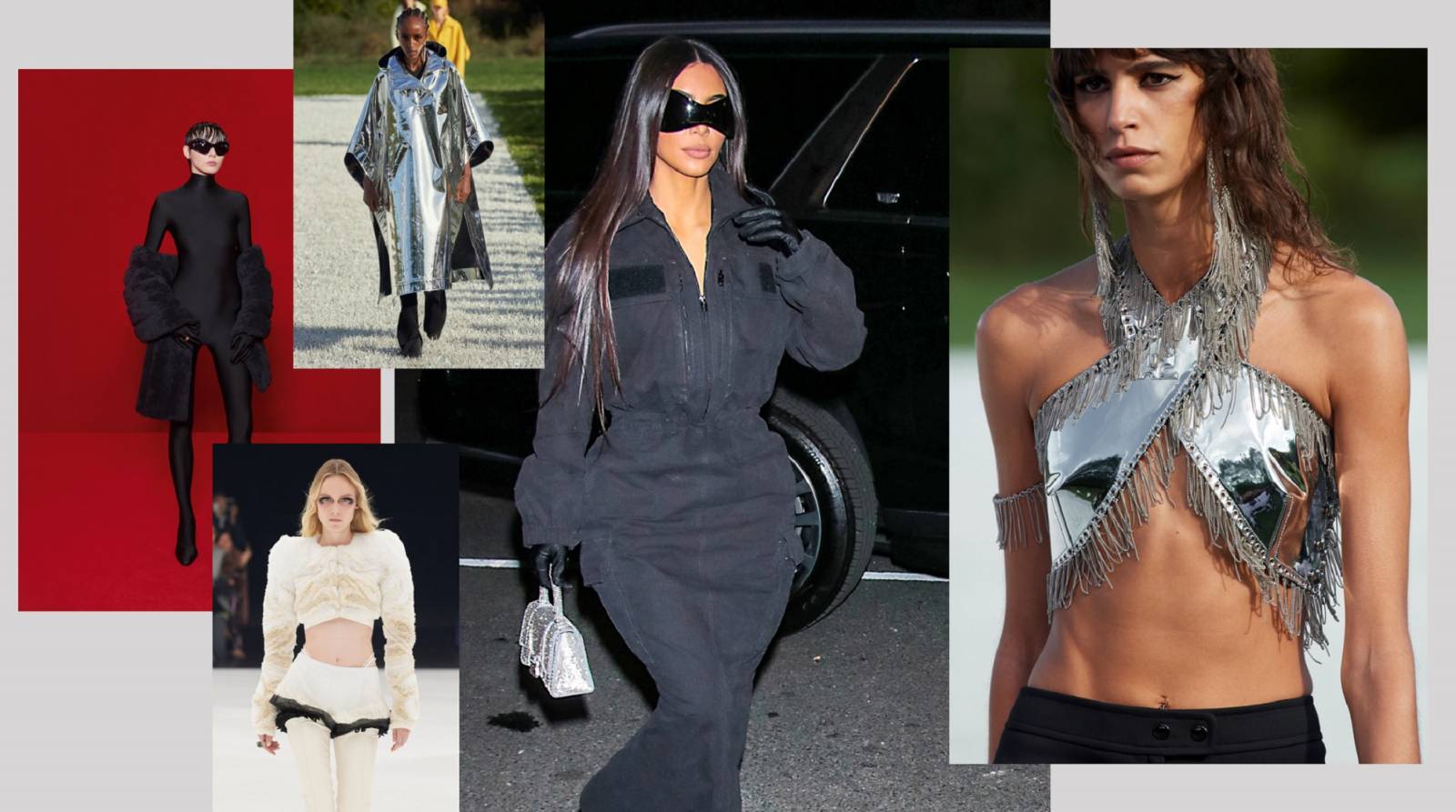 Balenciaga, Givenchy, Courreges, Kim Kardashian /(Fot. Imax Tree, Getty Images)