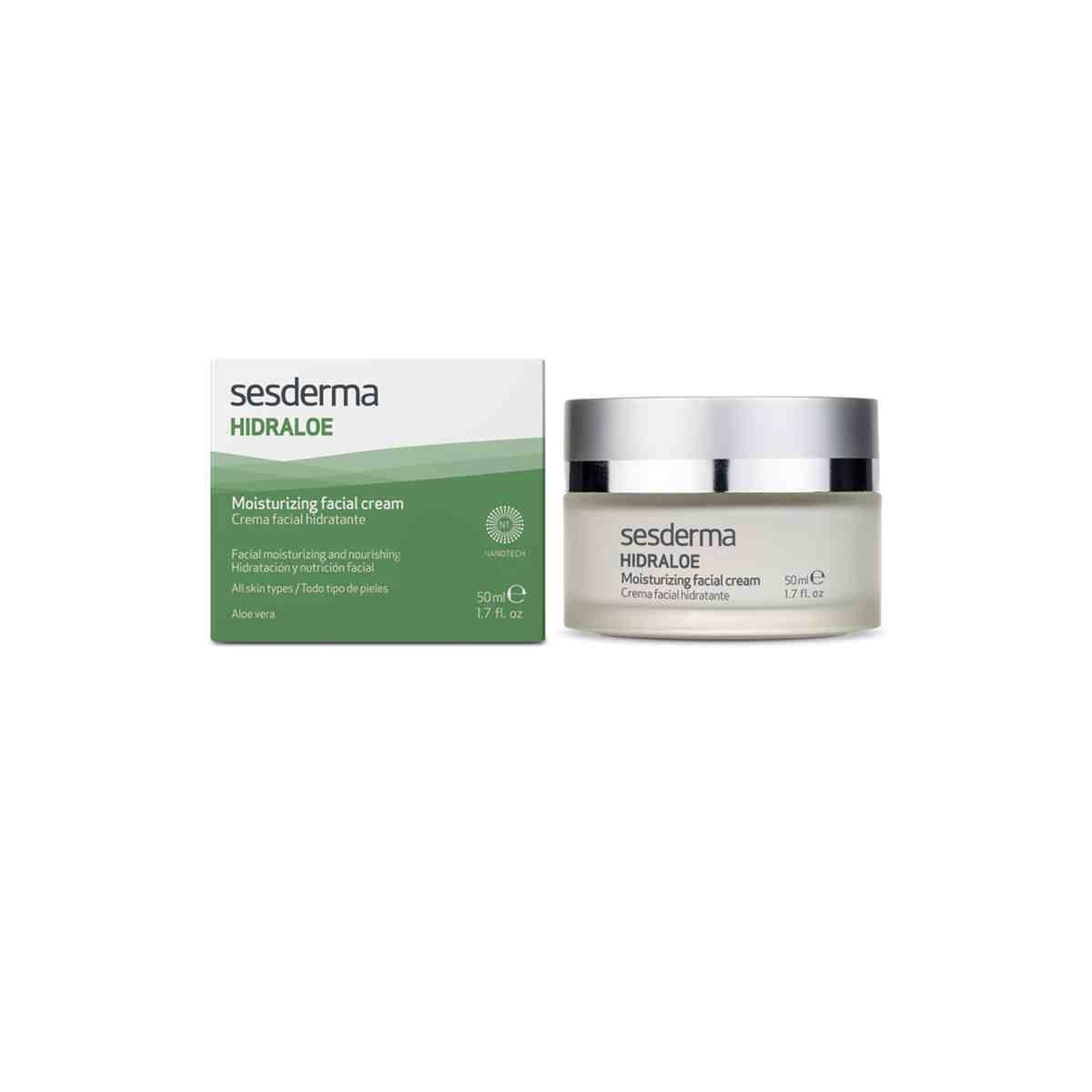 Nawilżający krem do twarzy Sesderma Hidraloe.