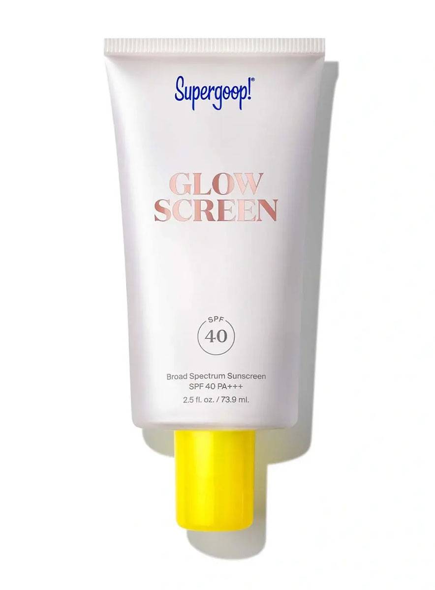 Supergoop! Glowscreen SPF 40 baza pod makijaż z filtrem przeciwsłonecznym / 239 zł, Looktop.pl / (Fot. Materiały prasowe)