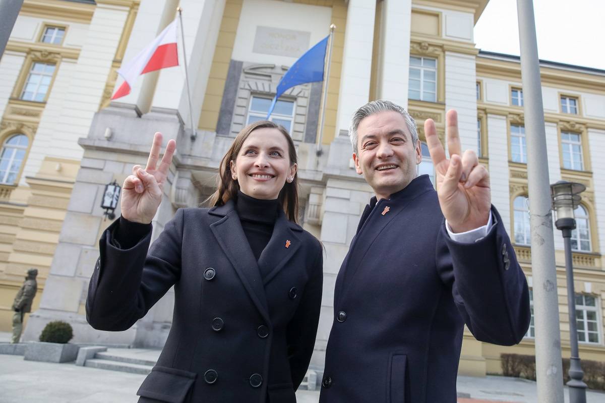 Sylwia Spurek i Robert Biedroń