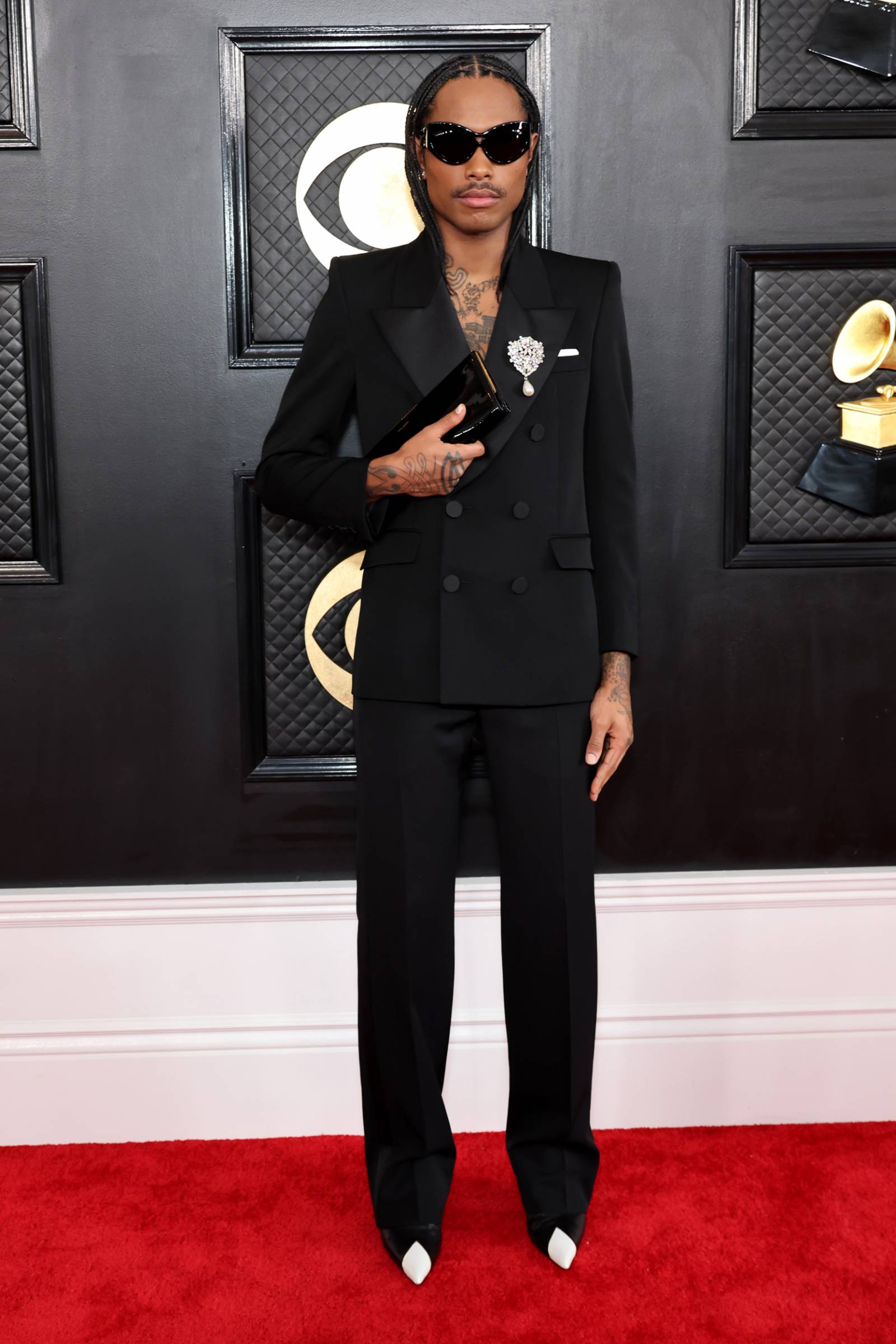 W total looku Saint Laurent na rozdaniu nagród Grammy 2023 /(Fot. Getty Images)