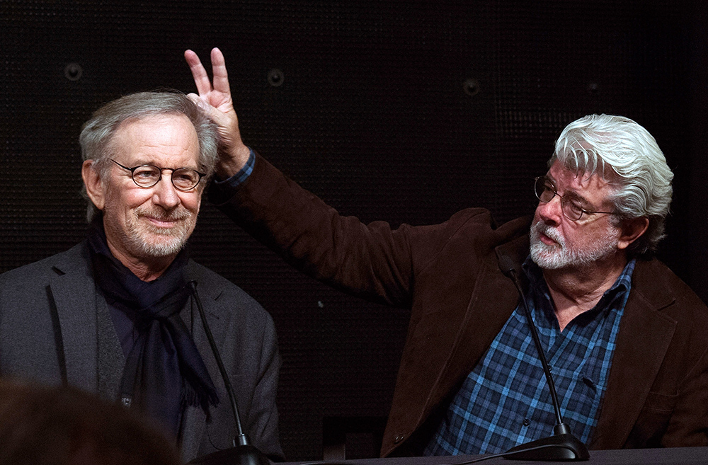 Steven Spielberg i George Lucas (Fot. Valerie Macon, Getty Images)