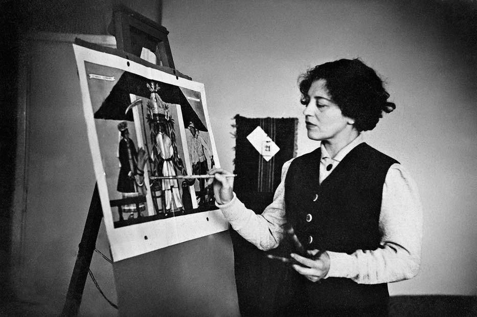 Zofia Stryjeńska przy pracy, 1931 (Fot. Materiały prasowe)
