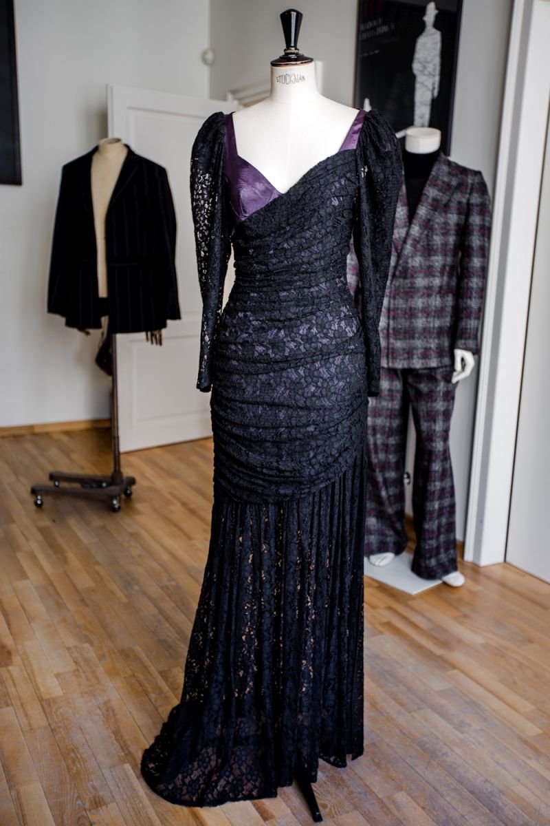 Balowa suknia z lat 80, Moda Polska (Fot. Hasenien Dousery)