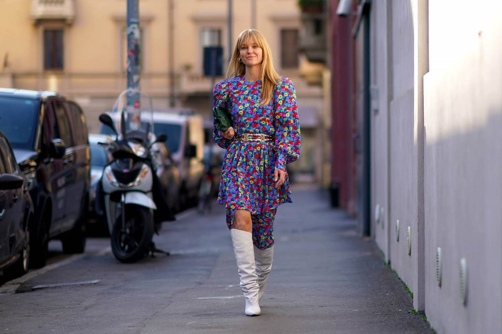 Jeanette Madsen na tygodniu mody w Mediolanie jesień-zima 2020-2021 (Fot. Getty Images)