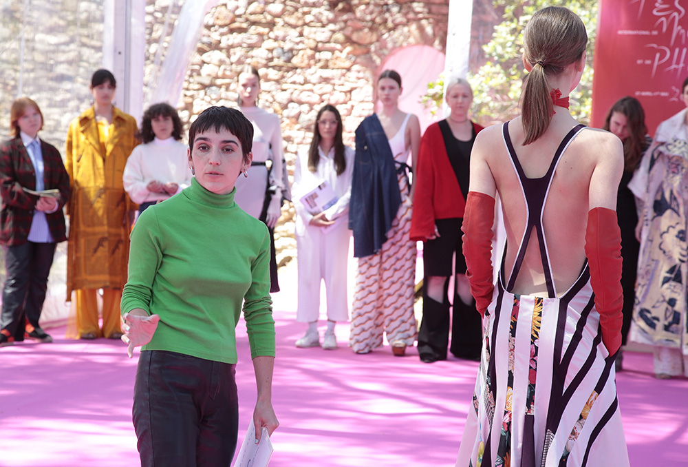 Marine Serre presents her prizewinning collection for the 32nd Hyères International Festival of Fashion and Photography in 2017 (Photo: Getty Images)