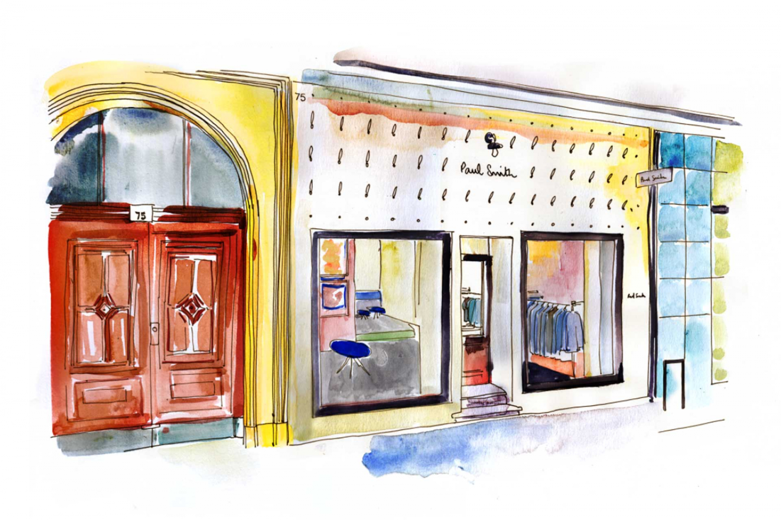 An artists impression of the new Paul Smith boutique in Berlin (Photo: Paul Smith)