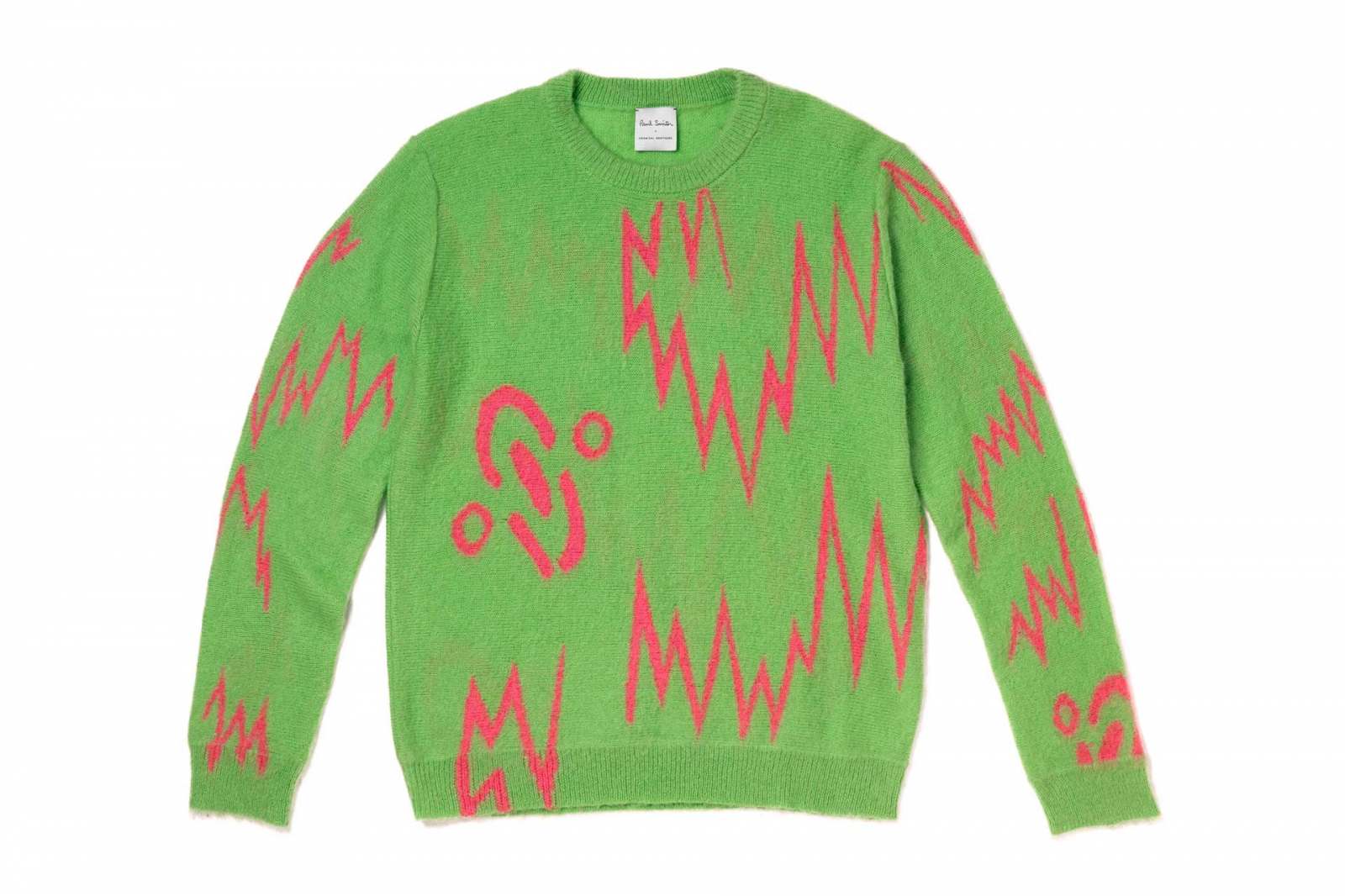 Creative director and designer Tom Hingston collaborated with the Chemical Brothers on this Born in the Echoes mohair knit for Paul Smith (Photo: Paul Smith)