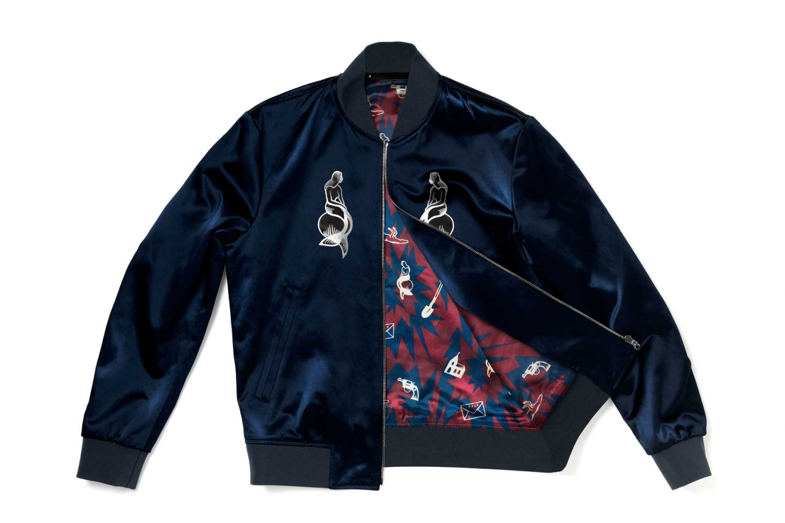 Tom Hingstons collaboration with Nick Cave for Paul Smith – the Lovely Creatures velour bomber jacket (Photo: Paul Smith)
