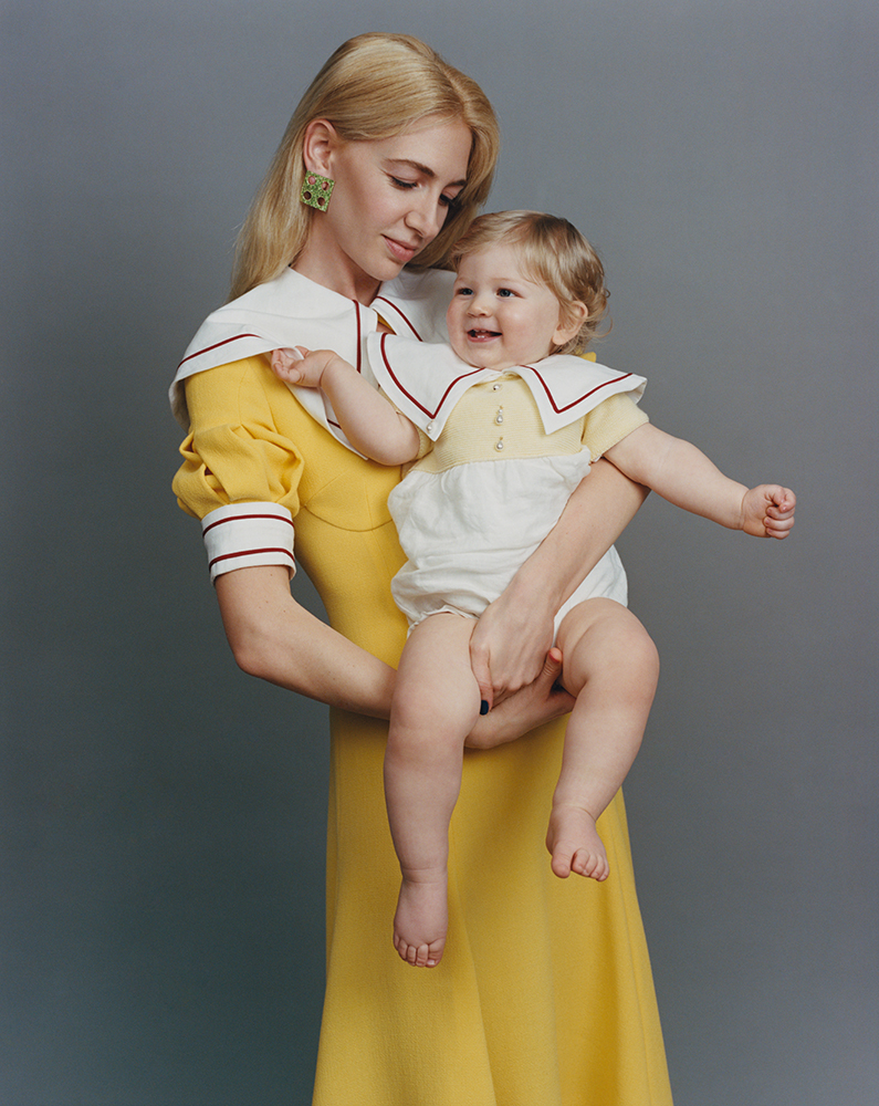 Sabine Getty with her daughter, Gene, whose toys inspired her latest jewellery collection, Big