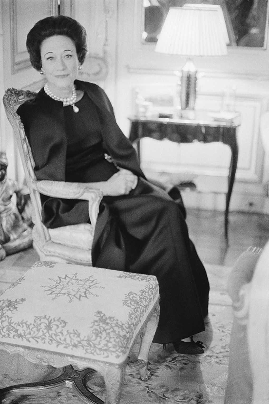 The Duchess of Windsor wore a Givenchy suit for the funeral of her husband, Edward VIII. Givenchy had only two days to make the couture ensemble (Photo: Getty Images)