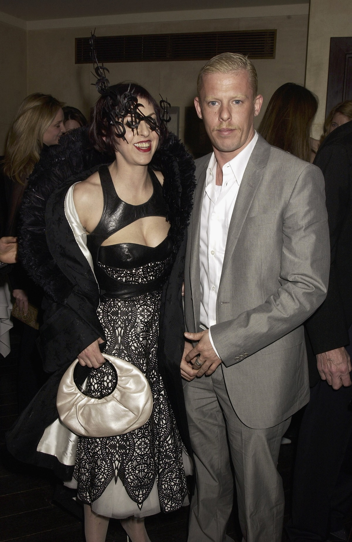 Alexander McQueen and Isabella Blow attend a Tatler dinner at Floriana on the Beauchamp place March 19 2003 