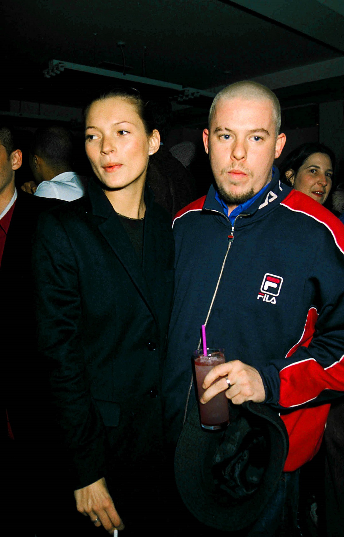 Kate Moss and Alexander McQueen hanging out at Damian Hirsts  Pharmacy Club in Londons Notting Hill Gate