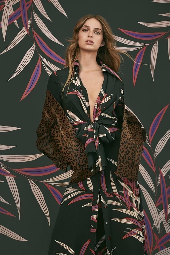 Talita von Furstenberg, Diane von Furstenbergs granddaughter, models the Autumn/Winter 2018 collection (Photo: COURTESY OF DIANE VON FURSTENBERG)