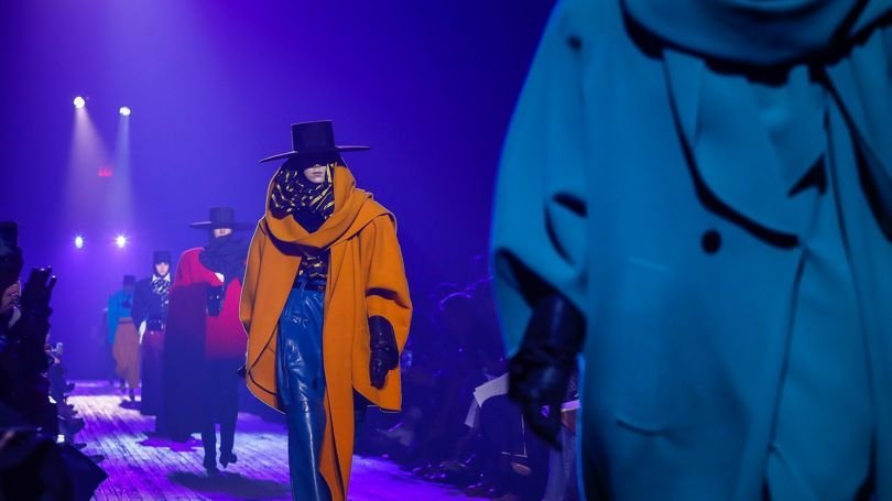 Marc Jacobs Autumn/Winter 2018 collection shown in New York referenced the Eighties, with outsize silhouettes, impactful colours and a confident swagger rarely seen since those decadent days