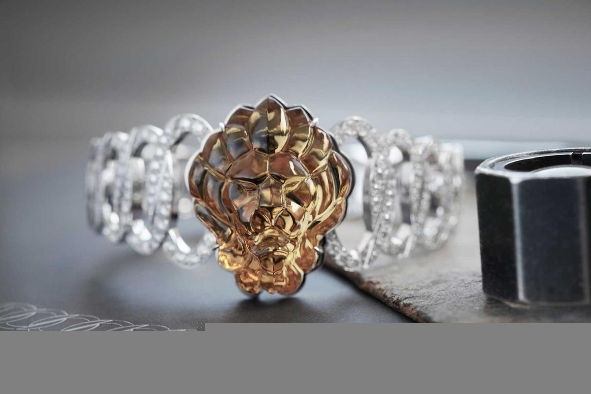A lions head watch from Chanels lEspirit du Lion collection (Photo: Chanel)