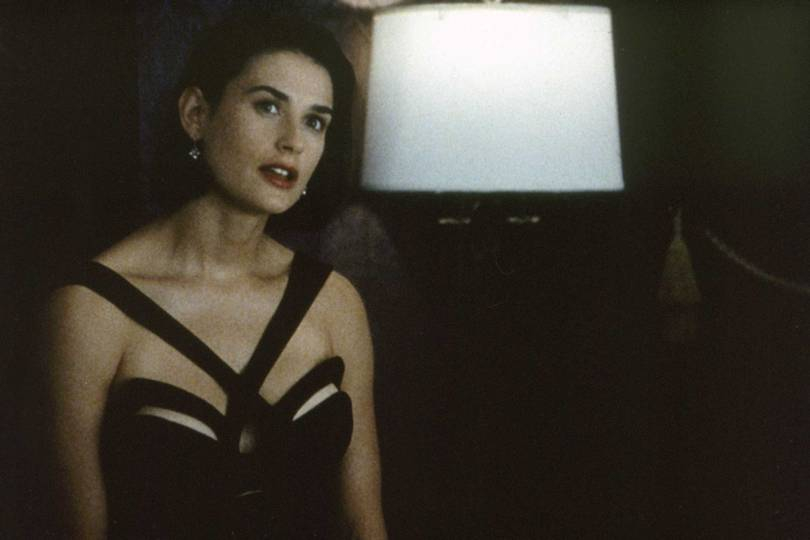 Demi Moore in Indecent Proposal, 1993. For her date with Robert Redfords character, the tycoon John Gage, Diana Murphy (Moore) wears a dress by Thierry Mugler from the Ready-to-Wear Spring/Summer 1992 Cowboys collection
(PARAMOUNT PICTURES/PHOTOFEST)