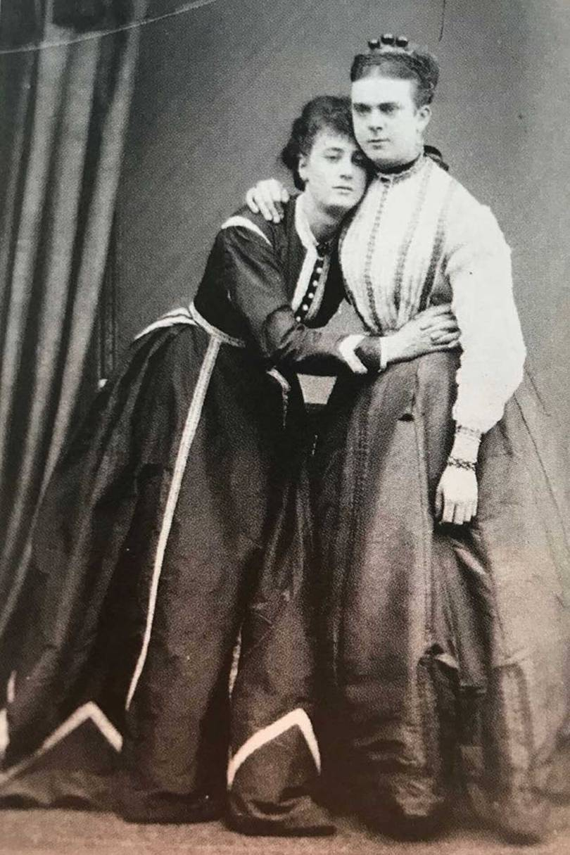 While researching his Spring/Summer 2019 collection, Erdem came across the story of Frederick Park and Ernest Boulton - known as Fanny and Stella - Victorian-era clerks who lived as women in order to be together. They were taken to court in the 1870s but acquitted. Credits:
FREDERICK SPALDING [DETAIL] / COURTESY OF ESSEX RECORD OFFICE