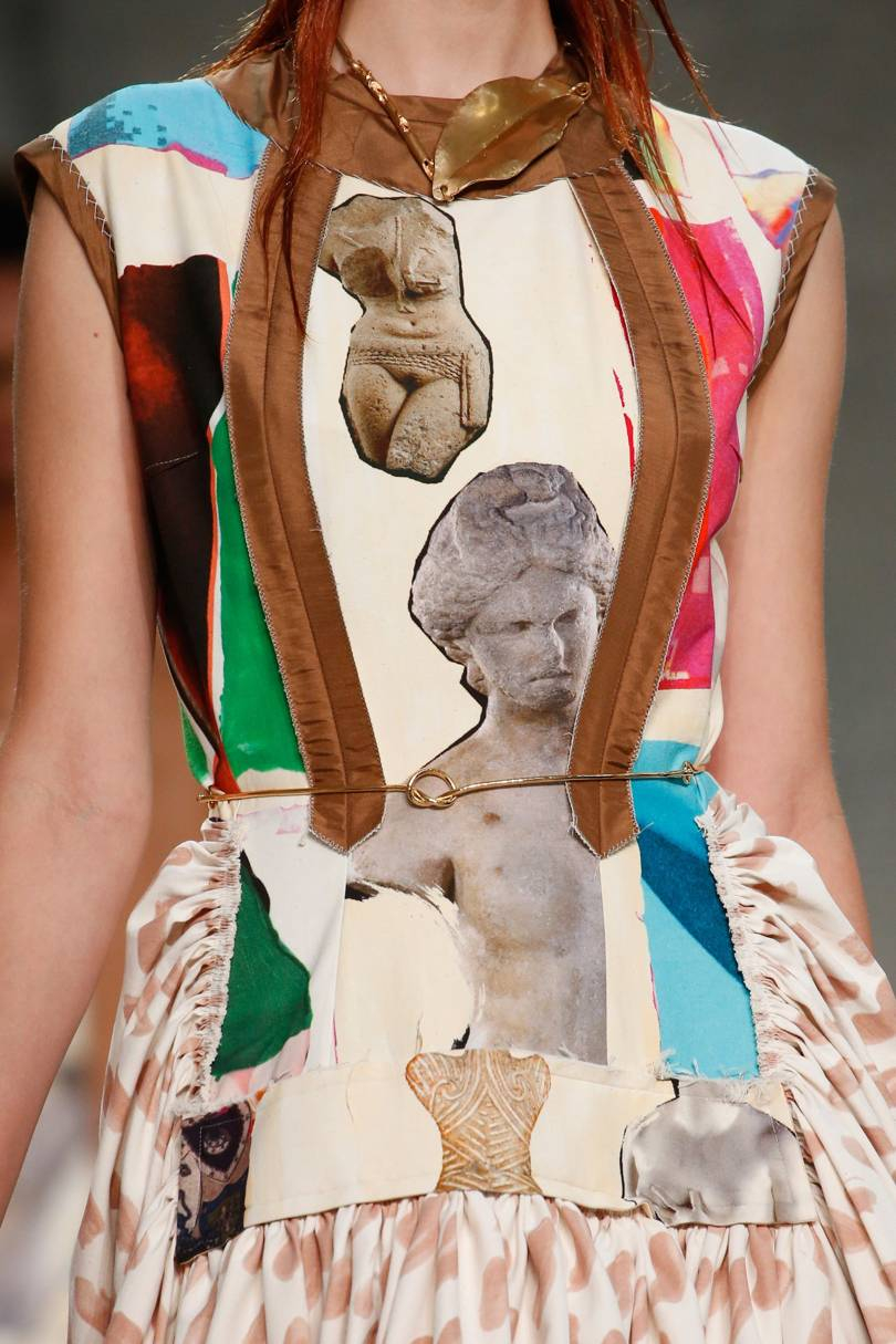 Ancient Greek statuary formed the basis of prints at Marni for Spring/Summer 2019. Credit: LUCA TOMBOLINI / INDIGITAL.TV