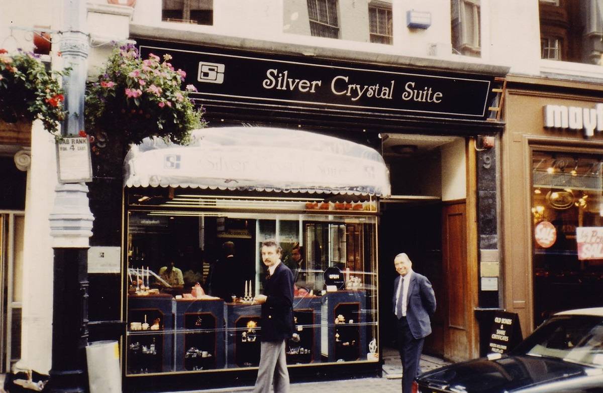 Pierwszy sklep Swarovski w Londynie, lata 80. XX wieku