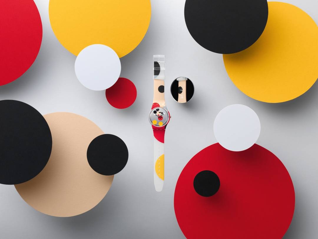 Swatch x Damien Hirst, model Mirror Spot Mickey