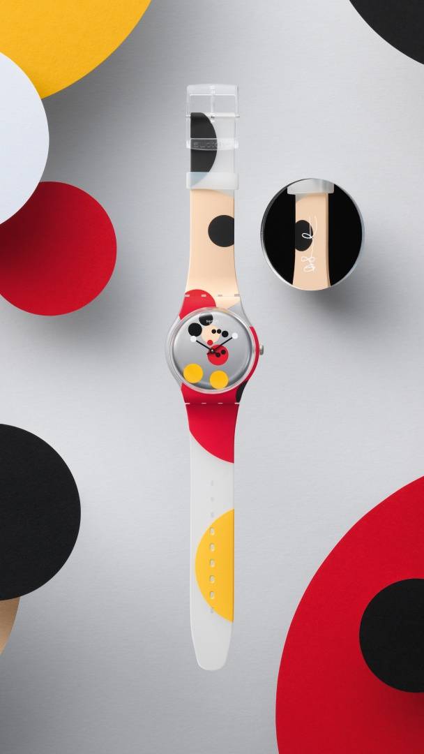 Swatch x Damien Hirst, model Mirror Spot Mickey