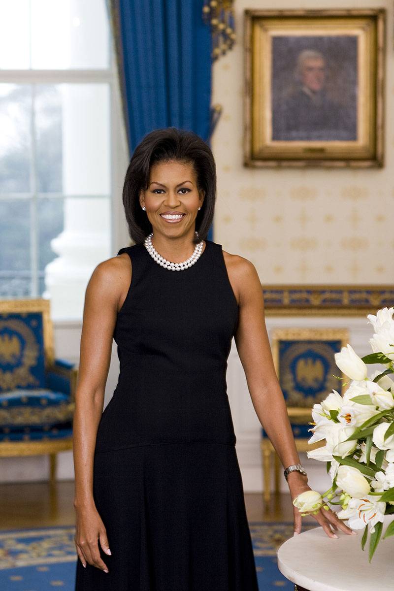 Michelle Obama, oficjalny portret Pierwszej Damy (Fot. Joyce N. Boghosian / World History Archive / Alamy Stock Photo)
