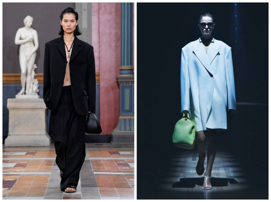 Valentino, Khaite wiosna-lato 2024 (Fot. Spotlight. Launchmetrics )