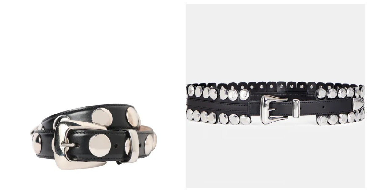 Paski z ćwiekami: Khaite, The Kooples (Fot. Materiały prasowe)