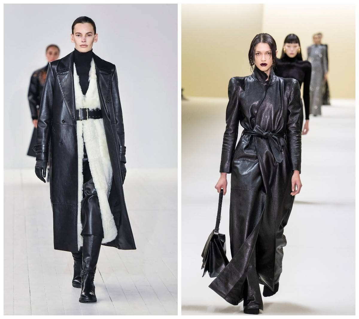 Chloé i Balenciaga jesień-zima 2023-2024 / (Fot. Getty Images)