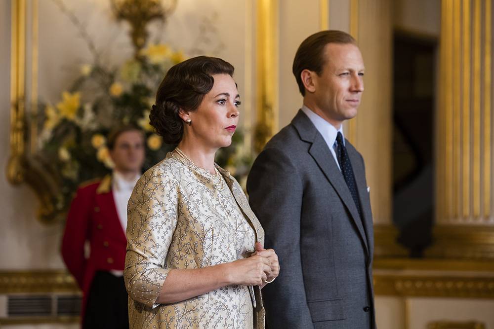 Olivia Colman jako królowa Elżbieta II i Tobias Menzies jako książę Filip (Fot. Materiały prasowe Netflix)