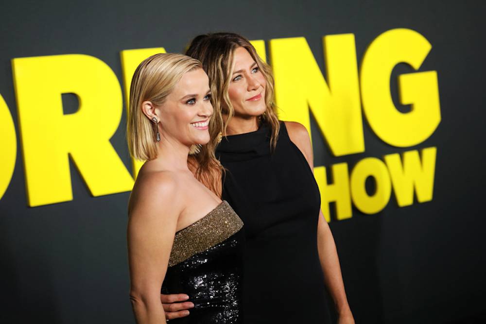 Jennifer Aniston i Reese Witherspoon na premierze „The Morning Show” (Fot. materiały prasowe)