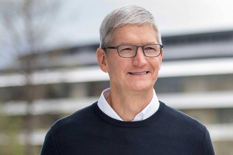 Tim Cook, CEO of Apple, which helped inspire the Statue of Liberty Foundation and US-based digital agency Yap create the new Augmented Reality Statue of Liberty app. Credit: GETTY IMAGES