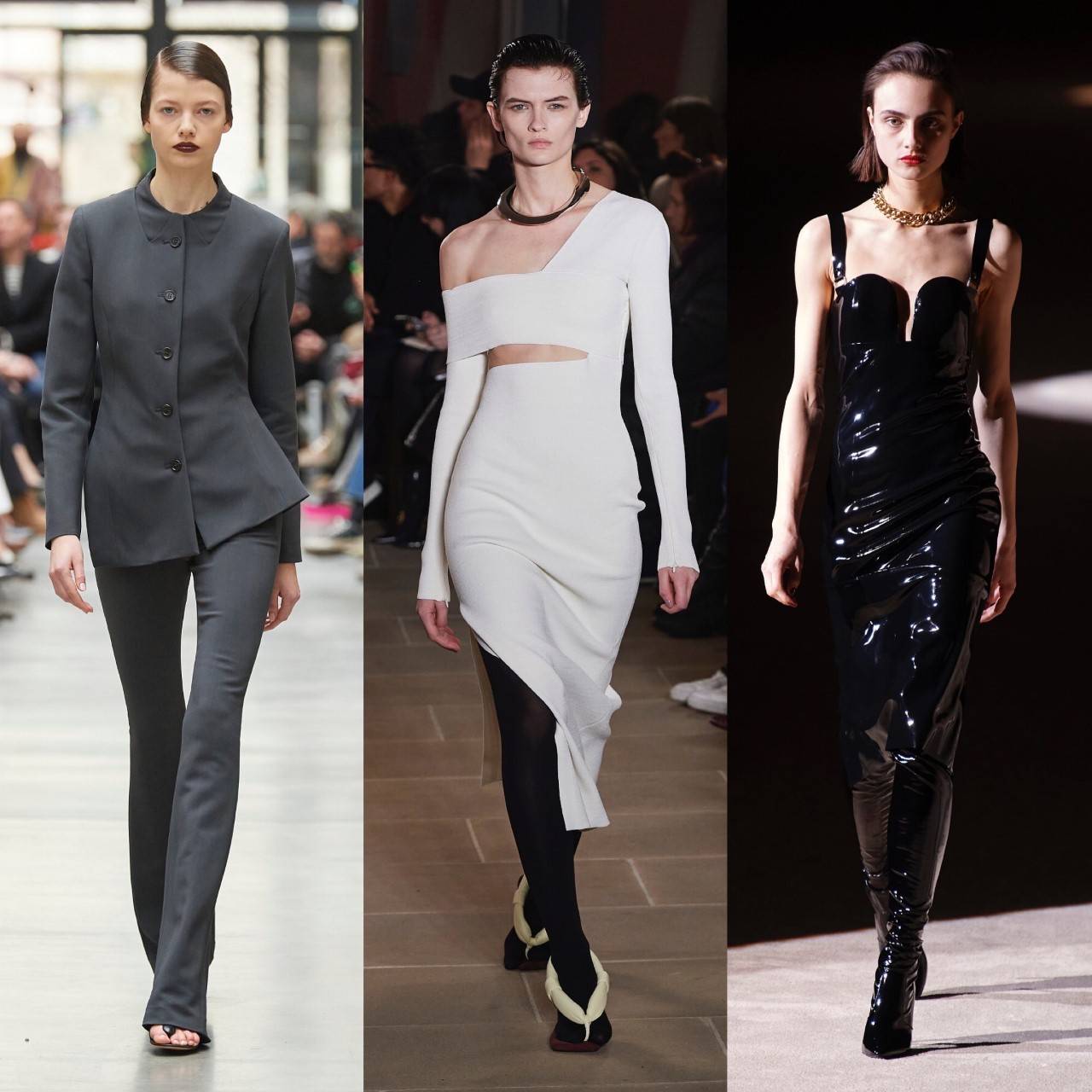 Od lewej: Coperni, Proenza Schouler, Saint Laurent