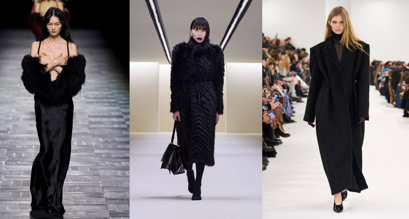 Ann Demeulemeester, Balenciaga, Givenchy /(Fot. Spotlight. Launchmetrics / Agencja FREE)