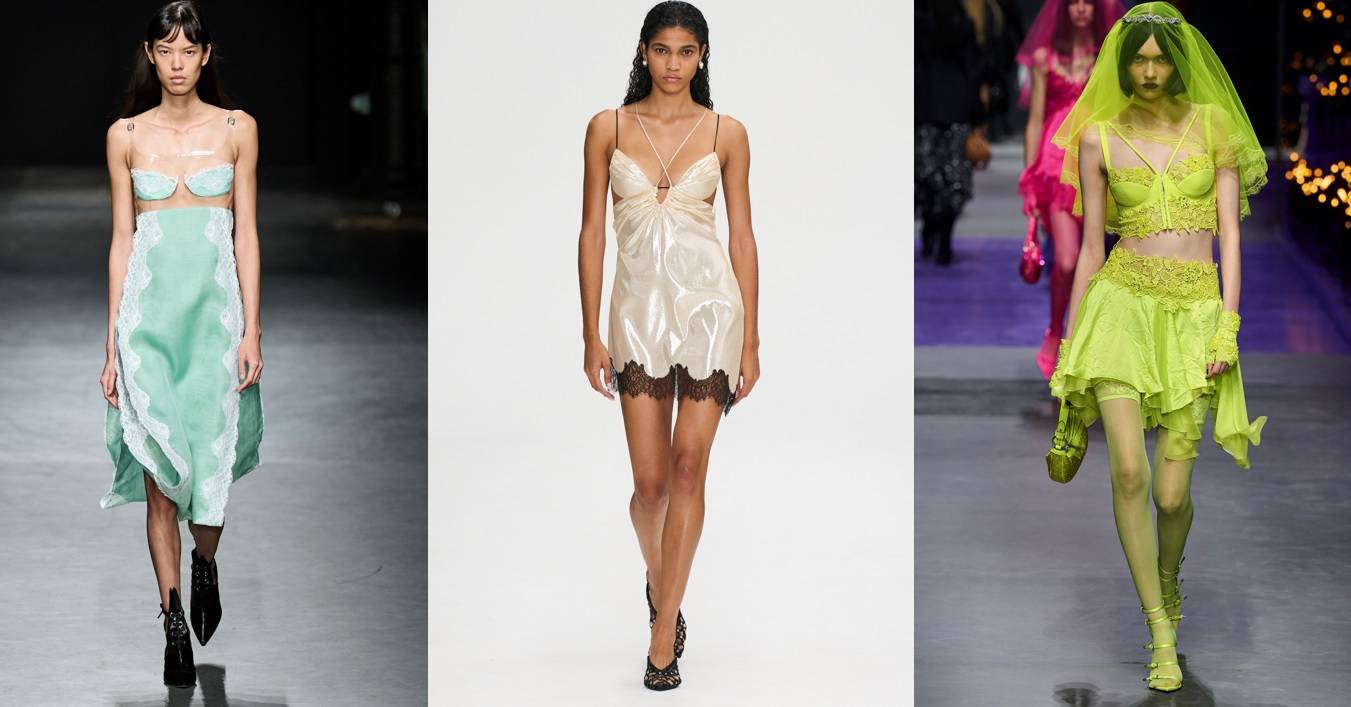 Christopher Kane, Nensi Dojaka, Versace / Fot. Spotlight. Launchmetrics / Agencja FREE