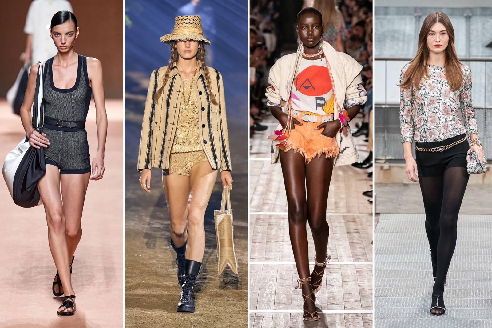 Od lewej: Hermes, Dior, Isabel Marant, Chanel