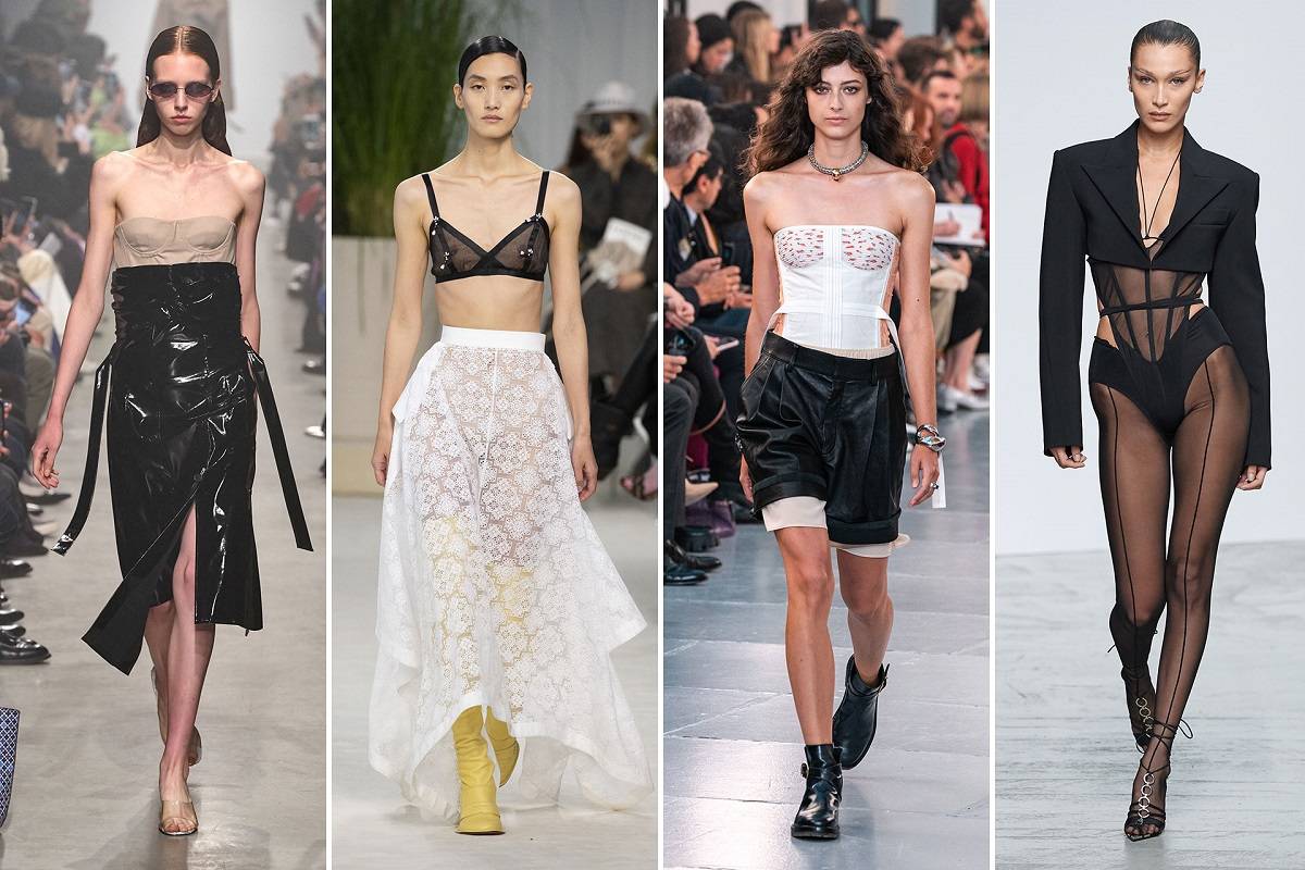 Od lewej: Rokh, Loewe, Chloe, Mugler