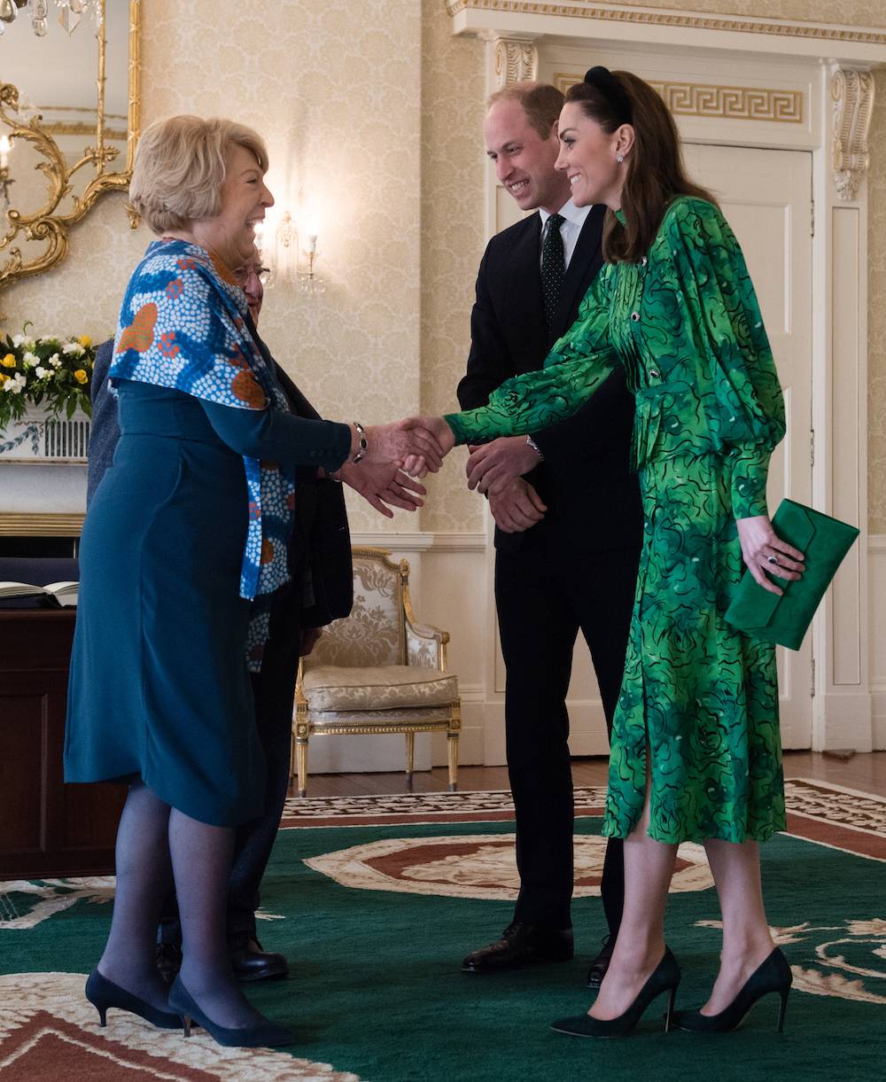 Kate i William w Dublinie na spotkaniu z prezydentem Irlandii i jego żoną (Fot. Getty Images)