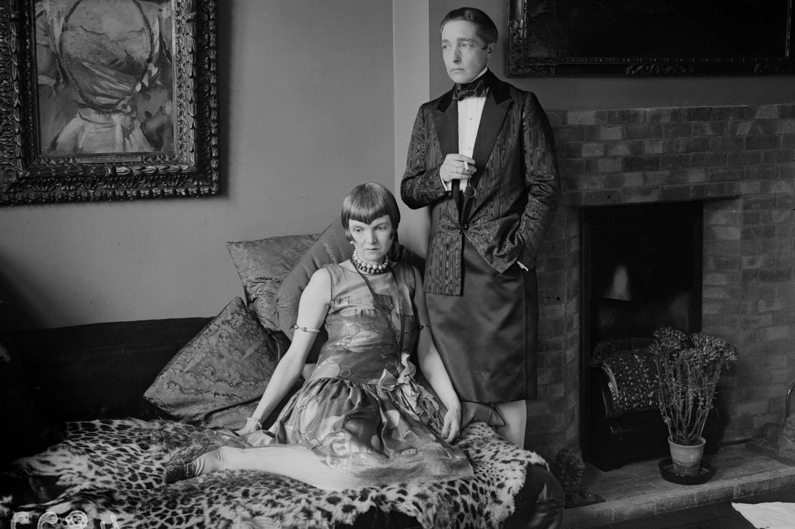 Radclyffe Hall  i Lady Una Trowbridge w 1927 roku