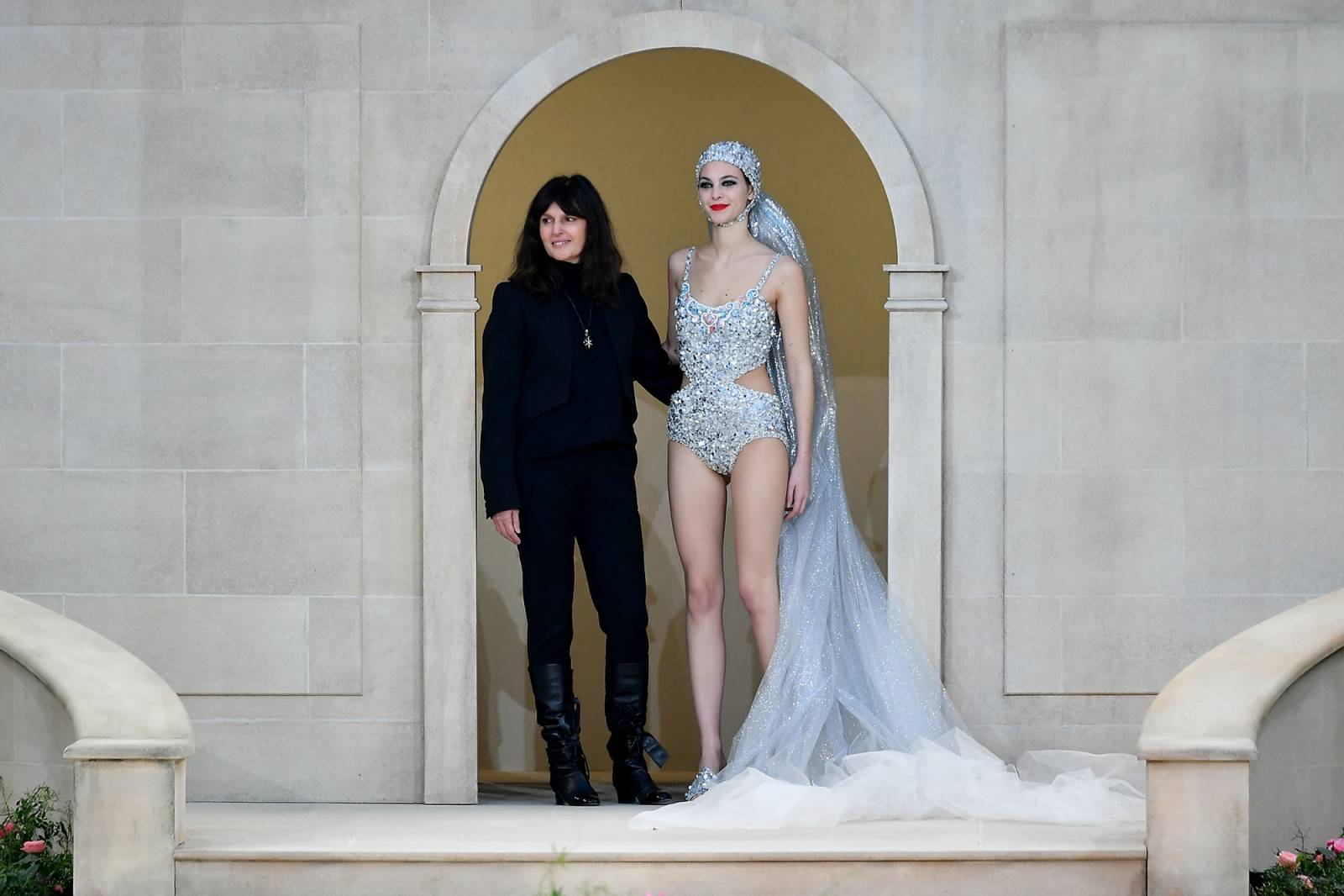 Virginie Viard po pokazie kolekcji Chanel haute couture wiosna-lato 2019