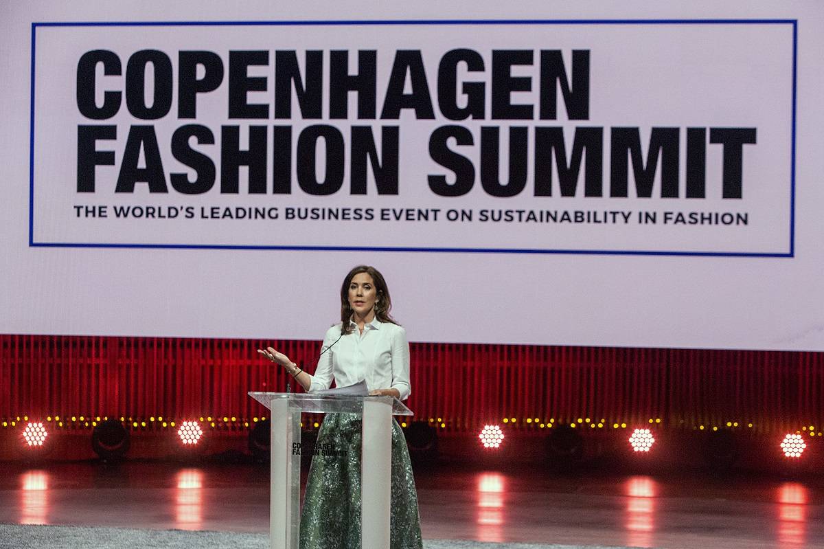Maria Elżbieta podczas Copenhagen Fashion Summit